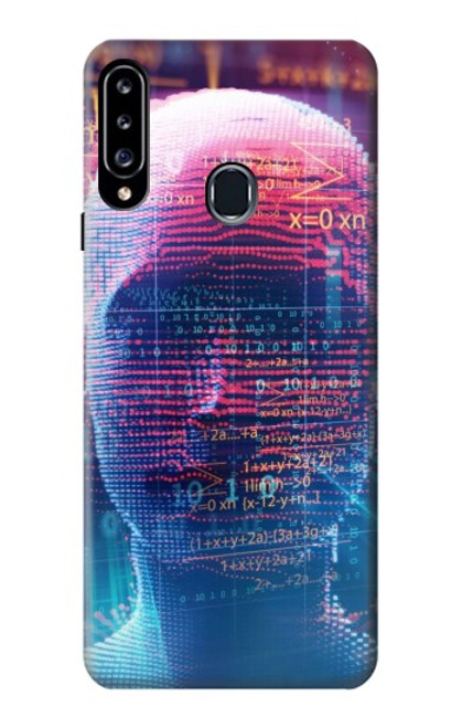 S3800 Digital Human Face Hülle Schutzhülle Taschen für Samsung Galaxy A20s