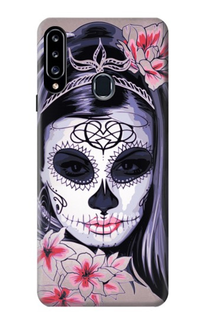 S3821 Sugar Skull Steam Punk Girl Gothic Hülle Schutzhülle Taschen für Samsung Galaxy A20s