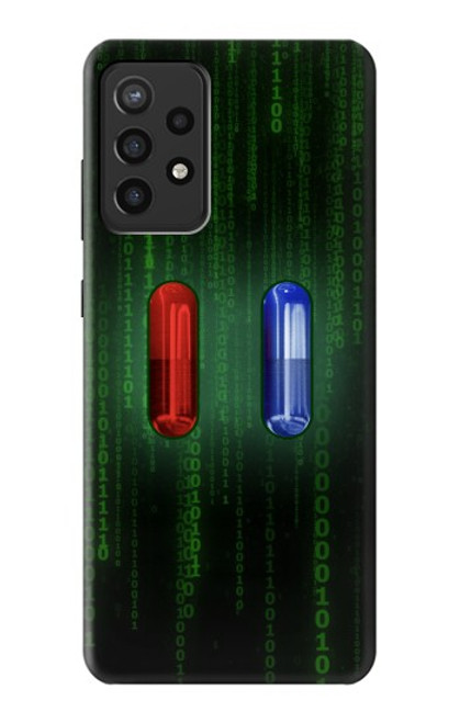 S3816 Red Pill Blue Pill Capsule Hülle Schutzhülle Taschen für Samsung Galaxy A72, Galaxy A72 5G