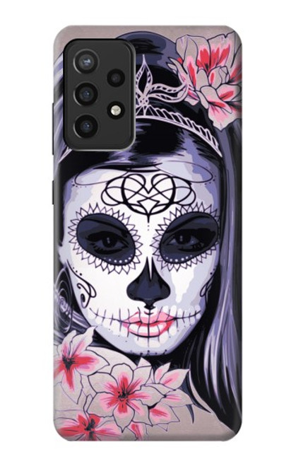 S3821 Sugar Skull Steam Punk Girl Gothic Hülle Schutzhülle Taschen für Samsung Galaxy A72, Galaxy A72 5G