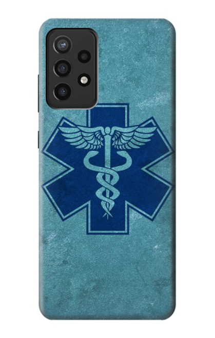 S3824 Caduceus Medical Symbol Hülle Schutzhülle Taschen für Samsung Galaxy A72, Galaxy A72 5G