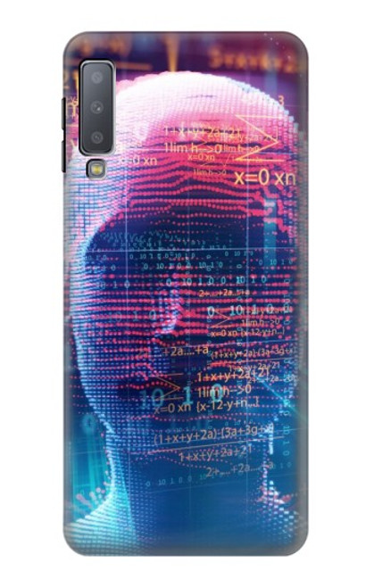 S3800 Digital Human Face Hülle Schutzhülle Taschen für Samsung Galaxy A7 (2018)