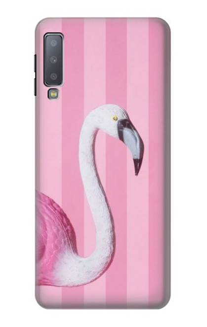 S3805 Flamingo Pink Pastel Hülle Schutzhülle Taschen für Samsung Galaxy A7 (2018)