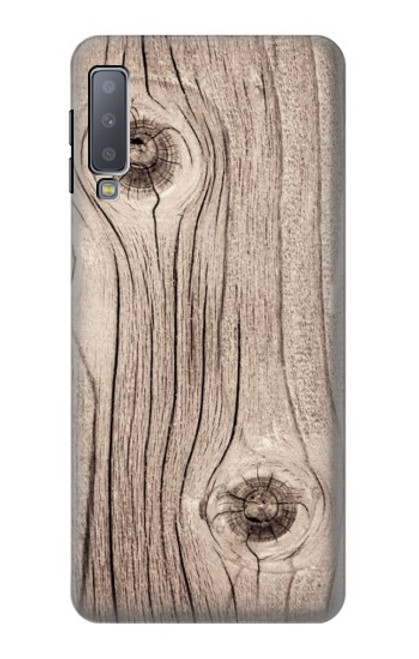 S3822 Tree Woods Texture Graphic Printed Hülle Schutzhülle Taschen für Samsung Galaxy A7 (2018)