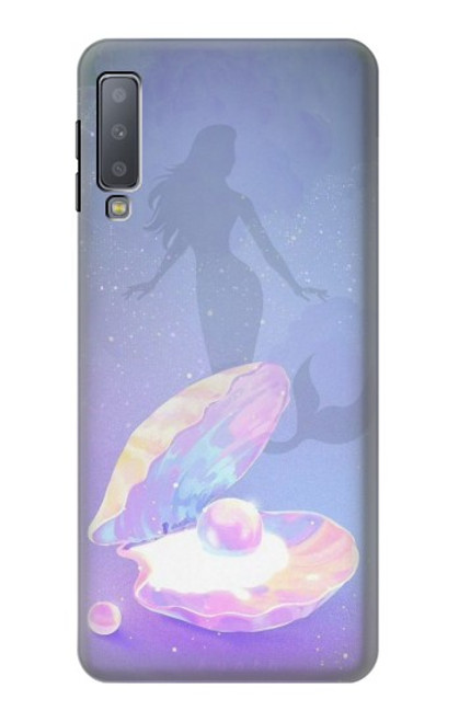 S3823 Beauty Pearl Mermaid Hülle Schutzhülle Taschen für Samsung Galaxy A7 (2018)