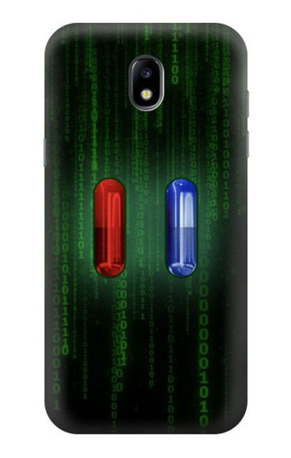 S3816 Red Pill Blue Pill Capsule Hülle Schutzhülle Taschen für Samsung Galaxy J5 (2017) EU Version