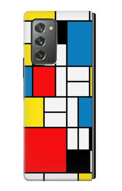 S3814 Piet Mondrian Line Art Composition Hülle Schutzhülle Taschen für Samsung Galaxy Z Fold2 5G