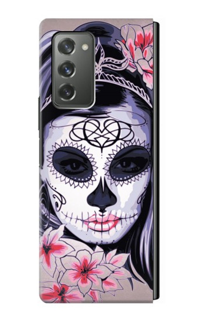 S3821 Sugar Skull Steam Punk Girl Gothic Hülle Schutzhülle Taschen für Samsung Galaxy Z Fold2 5G