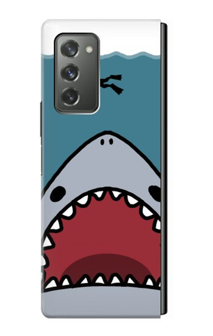 S3825 Cartoon Shark Sea Diving Hülle Schutzhülle Taschen für Samsung Galaxy Z Fold2 5G