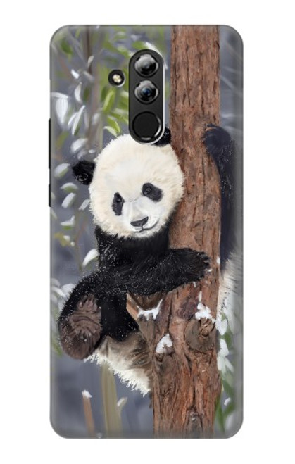 S3793 Cute Baby Panda Snow Painting Hülle Schutzhülle Taschen für Huawei Mate 20 lite