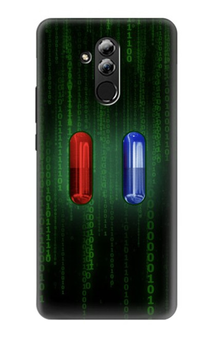 S3816 Red Pill Blue Pill Capsule Hülle Schutzhülle Taschen für Huawei Mate 20 lite