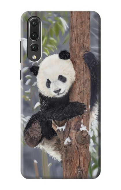S3793 Cute Baby Panda Snow Painting Hülle Schutzhülle Taschen für Huawei P20 Pro