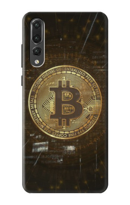 S3798 Cryptocurrency Bitcoin Hülle Schutzhülle Taschen für Huawei P20 Pro