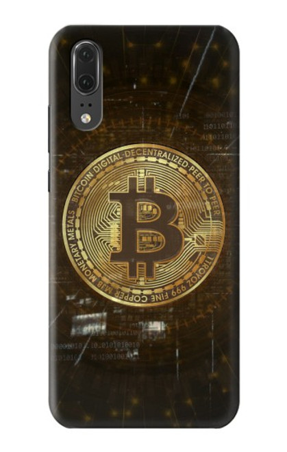 S3798 Cryptocurrency Bitcoin Hülle Schutzhülle Taschen für Huawei P20