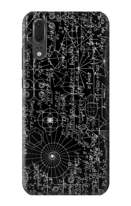 S3808 Mathematics Blackboard Hülle Schutzhülle Taschen für Huawei P20
