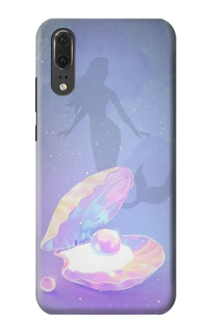 S3823 Beauty Pearl Mermaid Hülle Schutzhülle Taschen für Huawei P20
