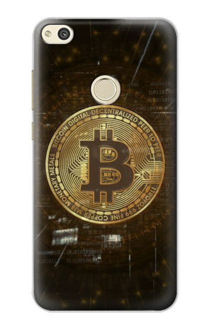 S3798 Cryptocurrency Bitcoin Hülle Schutzhülle Taschen für Huawei P8 Lite (2017)