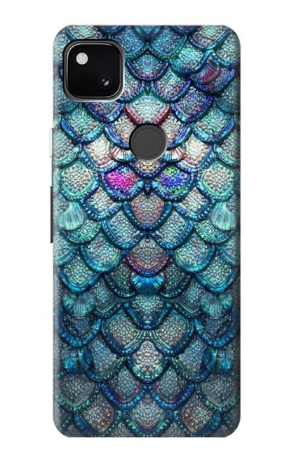 S3809 Mermaid Fish Scale Hülle Schutzhülle Taschen für Google Pixel 4a