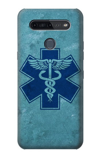 S3824 Caduceus Medical Symbol Hülle Schutzhülle Taschen für LG K51S