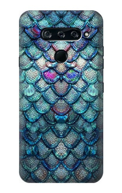 S3809 Mermaid Fish Scale Hülle Schutzhülle Taschen für LG V40, LG V40 ThinQ