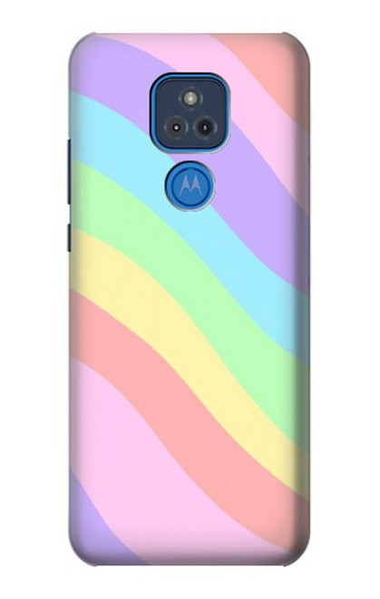 S3810 Pastel Unicorn Summer Wave Hülle Schutzhülle Taschen für Motorola Moto G Play (2021)