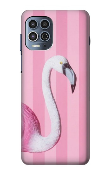 S3805 Flamingo Pink Pastel Hülle Schutzhülle Taschen für Motorola Moto G100