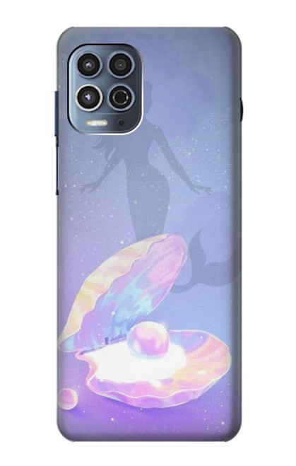 S3823 Beauty Pearl Mermaid Hülle Schutzhülle Taschen für Motorola Moto G100