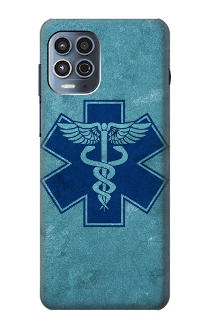 S3824 Caduceus Medical Symbol Hülle Schutzhülle Taschen für Motorola Moto G100