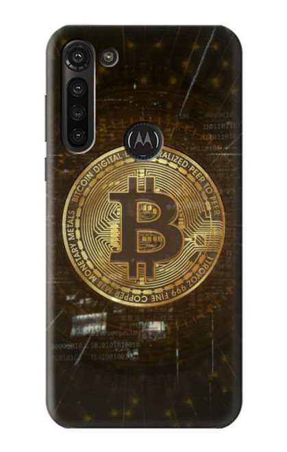 S3798 Cryptocurrency Bitcoin Hülle Schutzhülle Taschen für Motorola Moto G8 Power