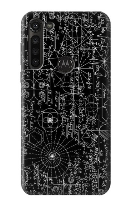 S3808 Mathematics Blackboard Hülle Schutzhülle Taschen für Motorola Moto G8 Power