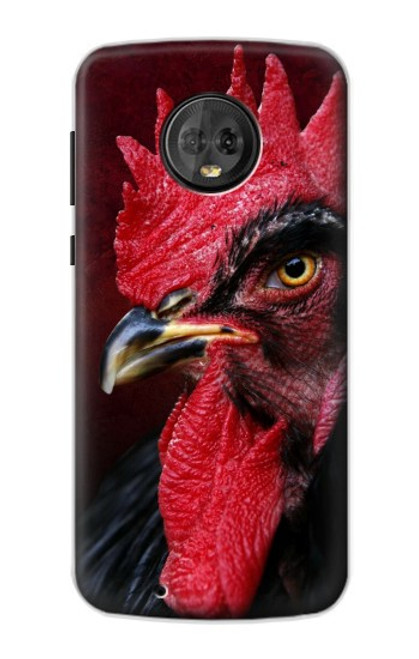 S3797 Chicken Rooster Hülle Schutzhülle Taschen für Motorola Moto G6