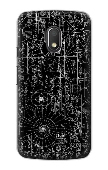 S3808 Mathematics Blackboard Hülle Schutzhülle Taschen für Motorola Moto G4 Play