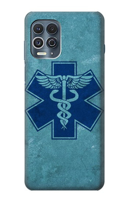 S3824 Caduceus Medical Symbol Hülle Schutzhülle Taschen für Motorola Edge S