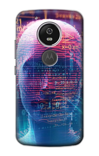 S3800 Digital Human Face Hülle Schutzhülle Taschen für Motorola Moto G6 Play, Moto G6 Forge, Moto E5