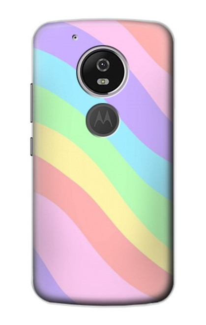 S3810 Pastel Unicorn Summer Wave Hülle Schutzhülle Taschen für Motorola Moto G6 Play, Moto G6 Forge, Moto E5