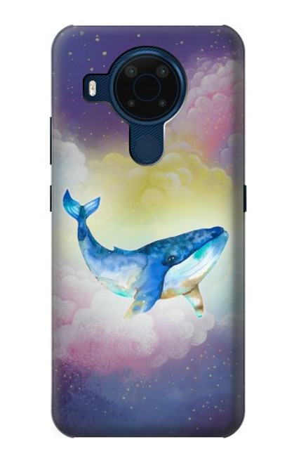 S3802 Dream Whale Pastel Fantasy Hülle Schutzhülle Taschen für Nokia 5.4