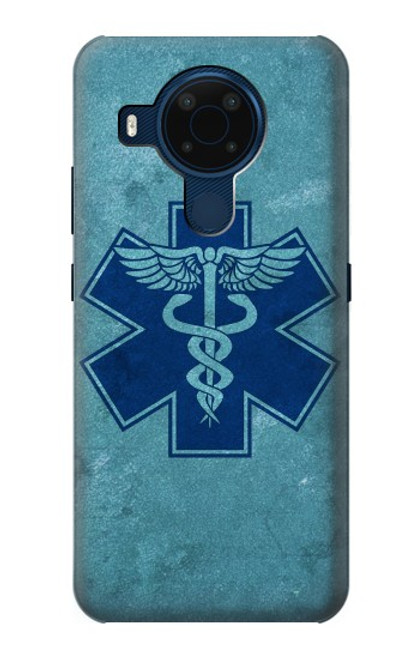 S3824 Caduceus Medical Symbol Hülle Schutzhülle Taschen für Nokia 5.4