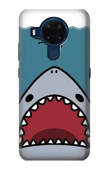 S3825 Cartoon Shark Sea Diving Hülle Schutzhülle Taschen für Nokia 5.4