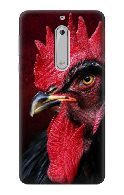 S3797 Chicken Rooster Hülle Schutzhülle Taschen für Nokia 5