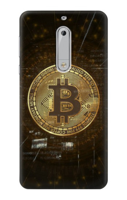 S3798 Cryptocurrency Bitcoin Hülle Schutzhülle Taschen für Nokia 5