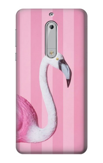 S3805 Flamingo Pink Pastel Hülle Schutzhülle Taschen für Nokia 5