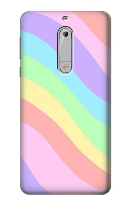S3810 Pastel Unicorn Summer Wave Hülle Schutzhülle Taschen für Nokia 5