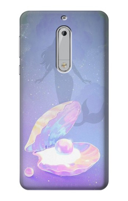 S3823 Beauty Pearl Mermaid Hülle Schutzhülle Taschen für Nokia 5