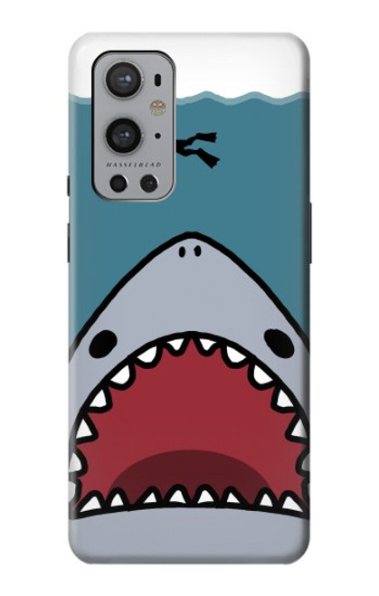 S3825 Cartoon Shark Sea Diving Hülle Schutzhülle Taschen für OnePlus 9 Pro