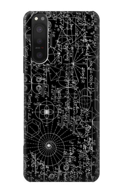 S3808 Mathematics Blackboard Hülle Schutzhülle Taschen für Sony Xperia 5 II