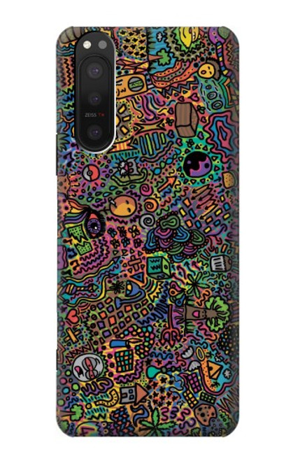 S3815 Psychedelic Art Hülle Schutzhülle Taschen für Sony Xperia 5 II