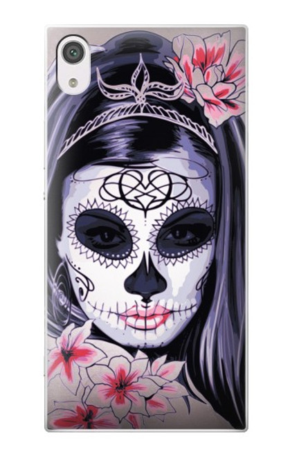 S3821 Sugar Skull Steam Punk Girl Gothic Hülle Schutzhülle Taschen für Sony Xperia XA1