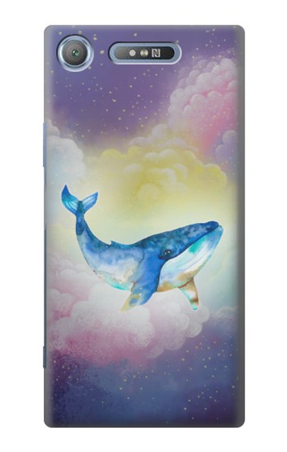 S3802 Dream Whale Pastel Fantasy Hülle Schutzhülle Taschen für Sony Xperia XZ1