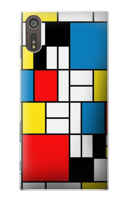 S3814 Piet Mondrian Line Art Composition Hülle Schutzhülle Taschen für Sony Xperia XZ