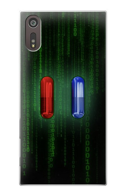 S3816 Red Pill Blue Pill Capsule Hülle Schutzhülle Taschen für Sony Xperia XZ